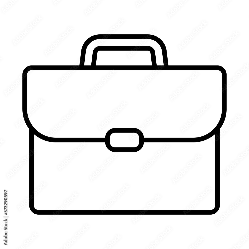 Business bag icon, briefcase vector icon. Suitcase, portfolio symbol, linear style pictogram isolated on white. Business bag icon, briefcase vector icon. Suitcase, portfolio symbol, linear style pictogram isolated on white.