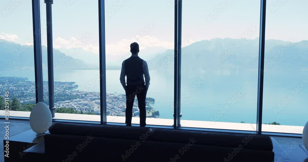 Successful Male Entrepreneur In Business Suit Working in Corporate Sales Finance Job Thinking about Future Career Progress Successful Male Entrepreneur In Business Suit Working in Corporate Sales Finance Job Thinking about Future Career Progress