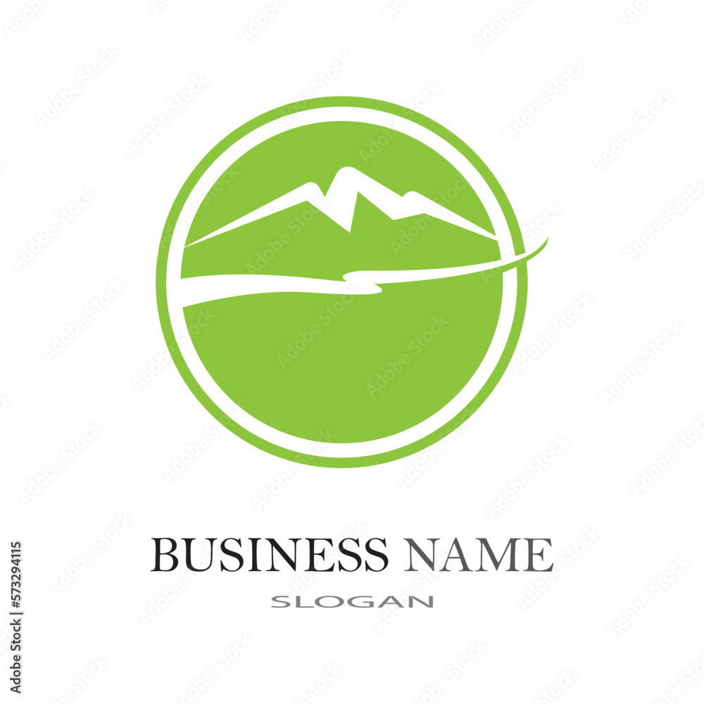 River logo business template vector illustration River logo business template vector illustration