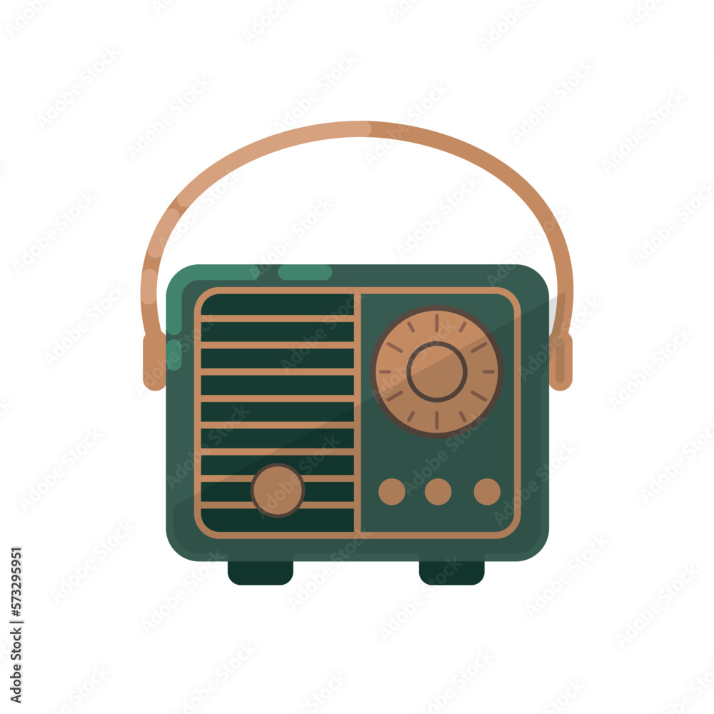 retro radio illustration retro radio illustration