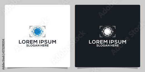 Lens Of Photography Logo Design Vector Template. Modern Design. Lens Logo.