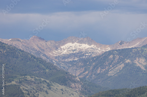 Scenic Landscape of the Teton Range in Idaho