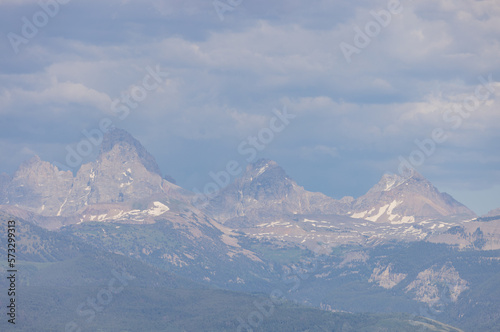 Scenic Landscape of the Teton Range in Idaho © natureguy