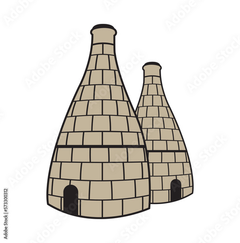 Bottle Ovens (Vector)