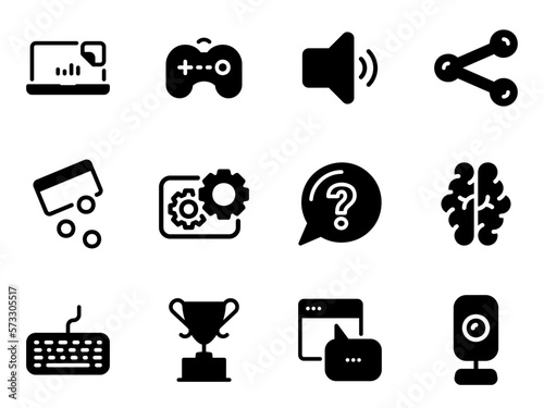 Simple vector icon on a theme online competitions, ratings and entertainment