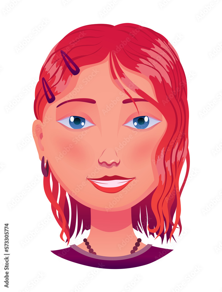Face construction element, avatar creation, head template. cartoon head. Head part for face generator isolated on white background Face construction element, avatar creation, head template. cartoon head. Head part for face generator isolated on white background