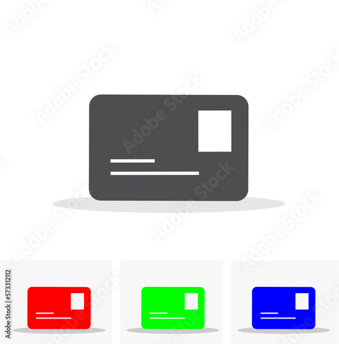 Card icon in black and RGB colour