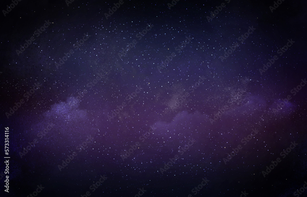Obraz premium Night sky with stars as background. Universe