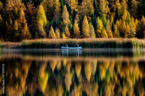Autumn Colors Canada canoe