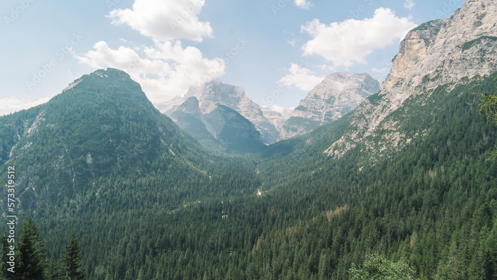 Valley in the dolomites Valley in the dolomites