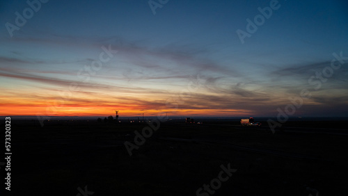 Great sunset view. clouds and sky