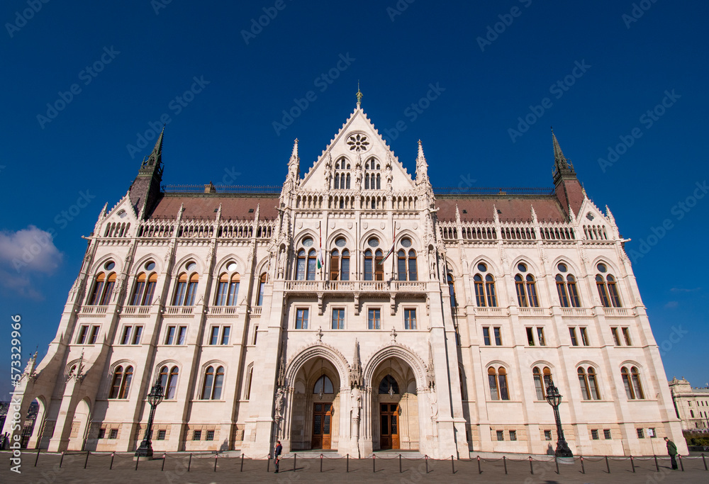 Hungarian Parliament building, Budapest, Hungary.