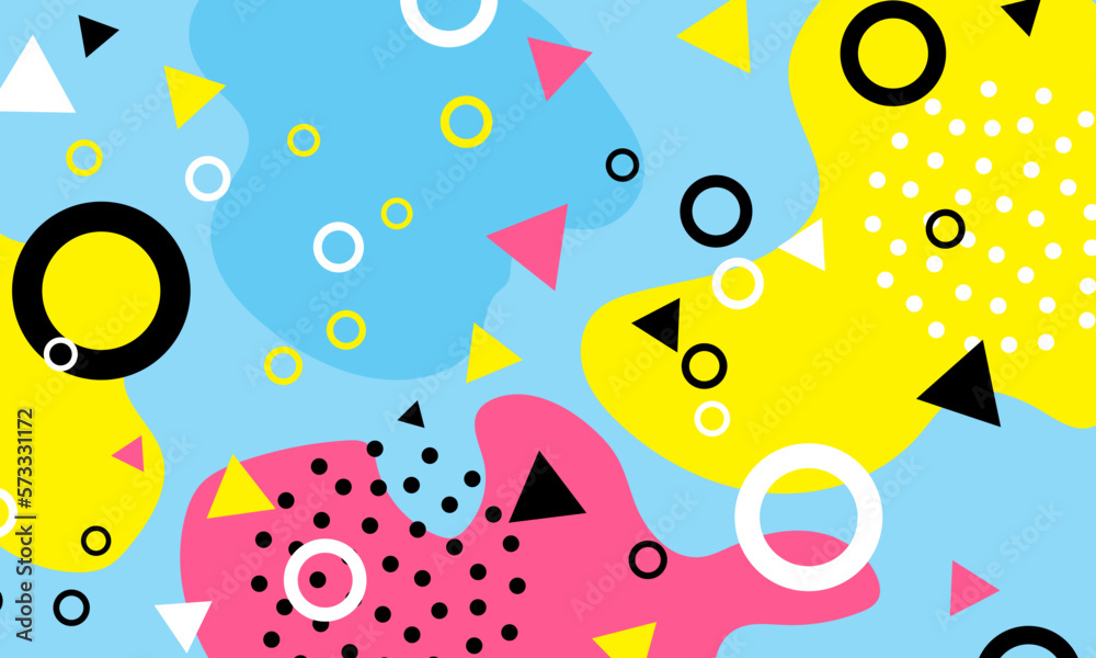 90s Pattern. Fun Background. Color Abstract Print. 90s Pattern. Fun Background. Color Abstract Print.