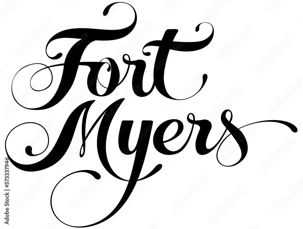 Fort Meyers - custom calligraphy text Fort Meyers - custom calligraphy text