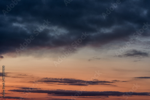 Beautiful Sunset Sky and Cloudy Sky © Mindaugas Dulinskas