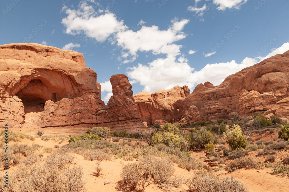 Sphinx in der Window section im Arches National Park im US Bundesstaat Utah Sphinx in der Window section im Arches National Park im US Bundesstaat Utah