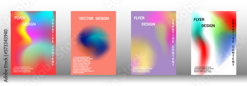 Artistic covers design. Creative fluid colors backgrounds. Set of abstract covers