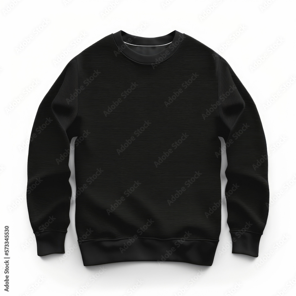 Black sweatshirt. Illustration AI Generative Black sweatshirt. Illustration AI Generative