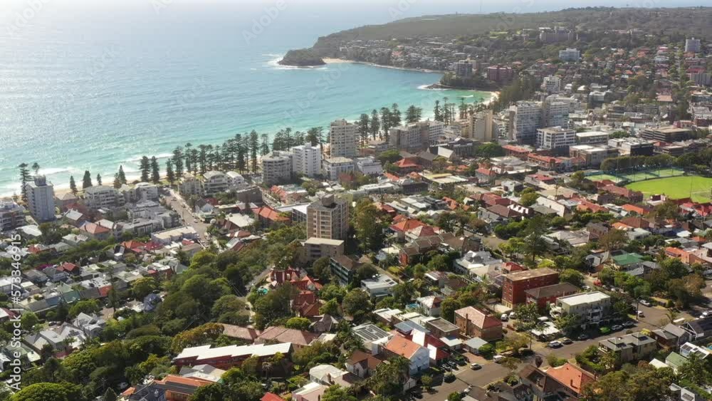 Manly residential suburb of streets and houses on North Shore in Sydney 4k.
Manly residential suburb of streets and houses on North Shore in Sydney 4k.