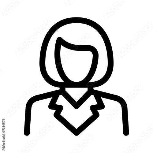 girl icon or logo isolated sign symbol vector illustration - high quality black style vector icons 