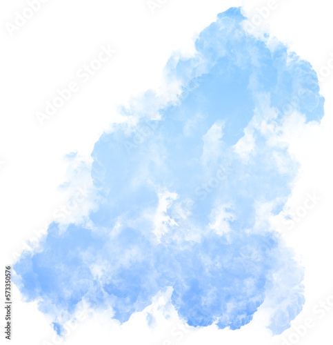  Blue Gradient Smoke Abstract Shape