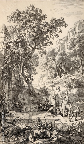 Eumaeus and Telemachus