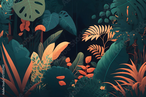 Vintage Tropical Acrylic Gradient