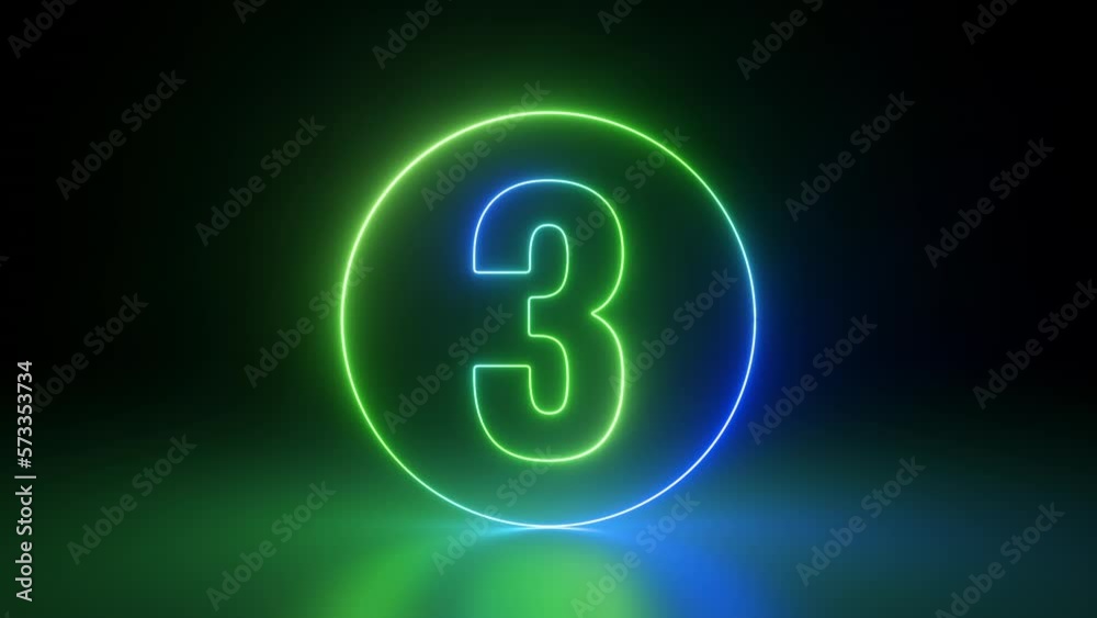 3d animation, green neon top ten countdown, linear numbers 1 to 10 drawing inside round frames, isolated on black background, glowing in the dark 3d animation, green neon top ten countdown, linear numbers 1 to 10 drawing inside round frames, isolated on black background, glowing in the dark