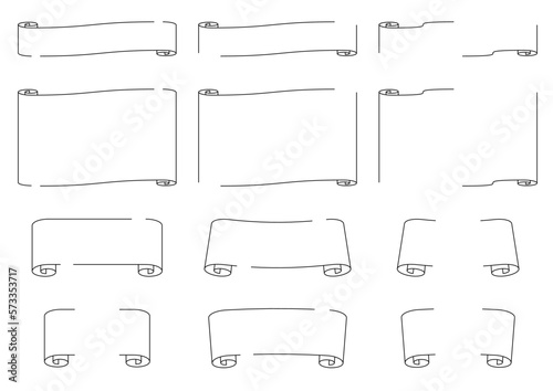 巻きあしらいフレーム