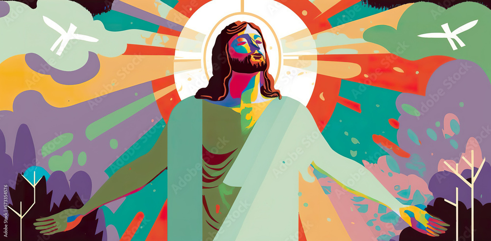 god religious spiritual illustration gospel grace blessed background