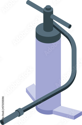Kitesurfing air pump icon isometric vector. Kite wind. Active speed