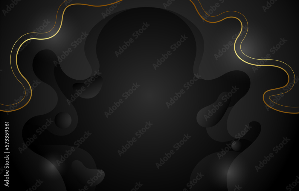 Fluid Black Gold Abstract Gradient Background Concept Fluid Black Gold Abstract Gradient Background Concept