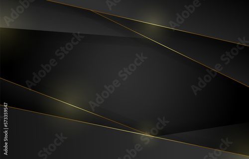 Elegant Black Gold Abstract Gradient Background Concept