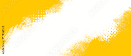 Abstrac yellow grunge texture background with halftone effect vector. 