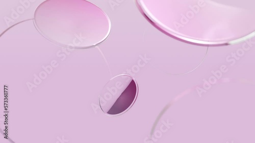 3D rendering of creative shapes conceptual background. Abstract glass animated wallpaper.