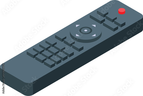 Smart TV box remote control icon isometric vector. Video internet. Console digital