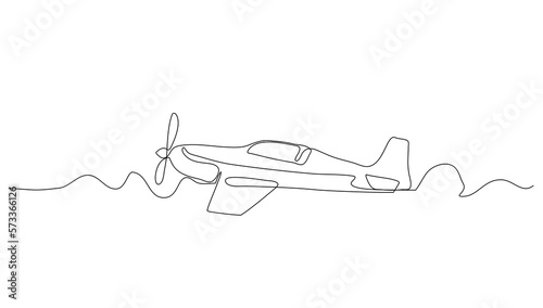 Continuous line art or One Line Aircraft drawing for vector illustration, business transportation. transportation in the air. graphic design modern continuous line drawing