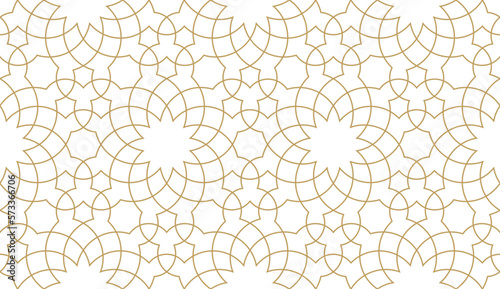 Seamless geometric pattern in authentic arabian style