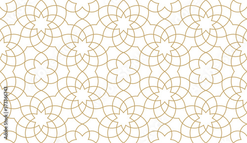 Seamless geometric pattern in authentic arabian style