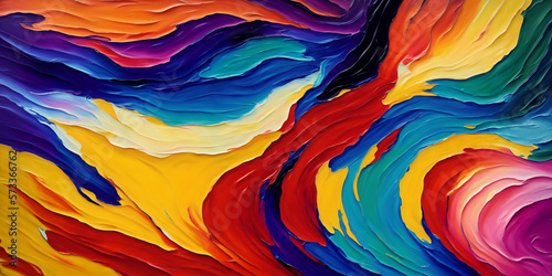 Colorful abstract paint background. Generative AI