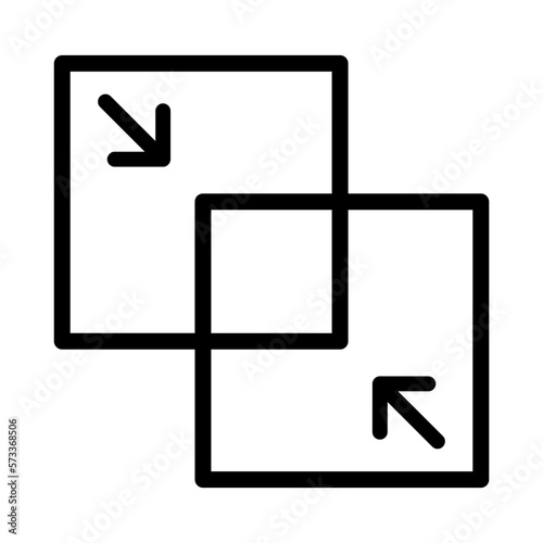 merge icon vector illustration