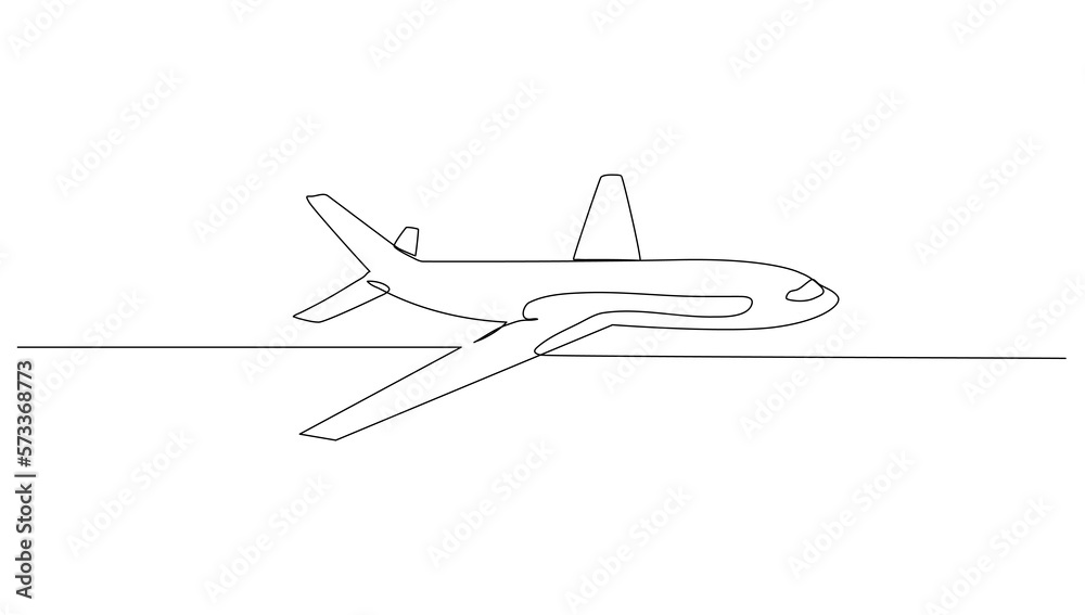 Continuous line art or One Line Airliner drawing for vector illustration, business transportation. transportation in the air. graphic design modern continuous line drawing Continuous line art or One Line Airliner drawing for vector illustration, business transportation. transportation in the air. graphic design modern continuous line drawing