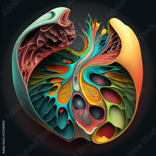 portrait avant-garde of the peritoneal 