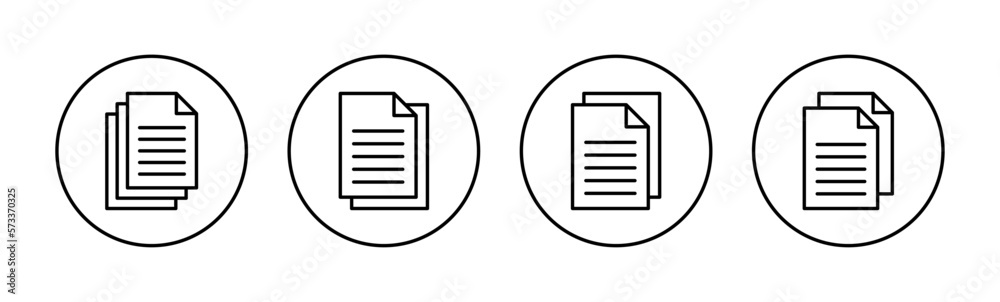 Document icon vector for web and mobile app. Paper sign and symbol. File Icon Document icon vector for web and mobile app. Paper sign and symbol. File Icon
