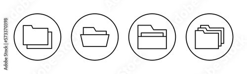 Folder icon vector for web and mobile app. folder sign and symbol