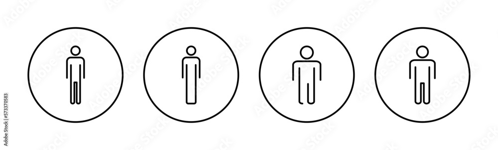 Man icon vector for web and mobile app. male sign and symbol. human symbol Man icon vector for web and mobile app. male sign and symbol. human symbol