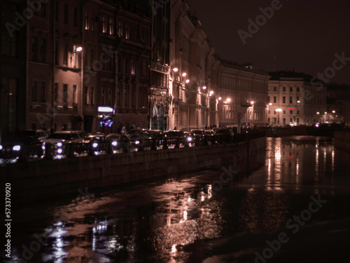 night view in Saint-Petersburg © Olga
