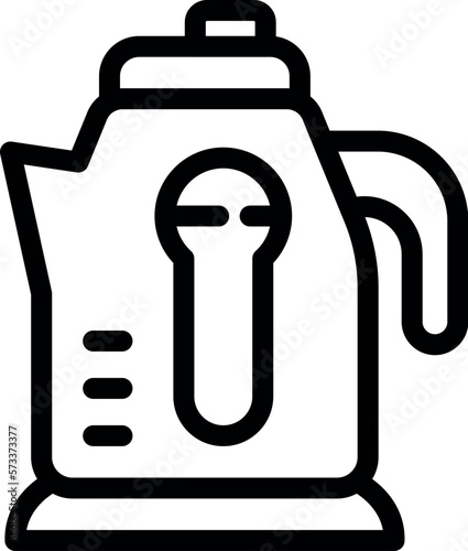Vintage kettle icon outline vector. Water hot. Modern steam