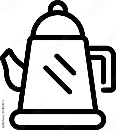 Thermal kettle icon outline vector. Water electric. Ceramic house