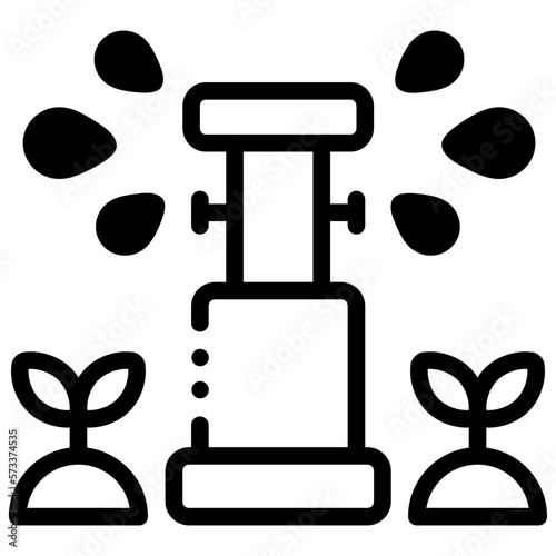 Vertical garden irrigation icon